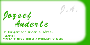 jozsef anderle business card